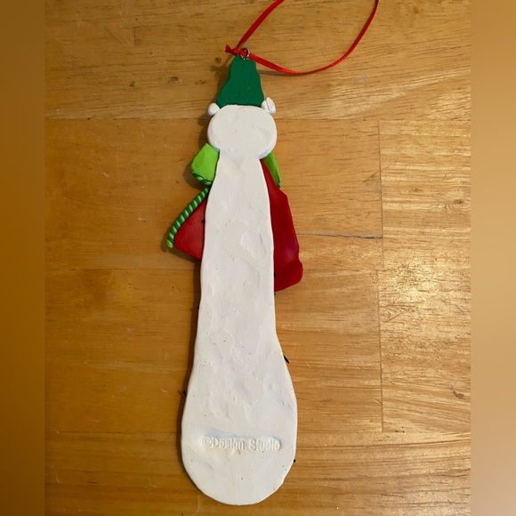 Design Studio flat skinny snowman Christmas ornament 7.5” - Picture 3 of 5